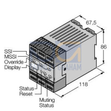 SAFETY RELAYS AND MODULES, Safety, IP20, 24 V dc +/- 15%, Muting