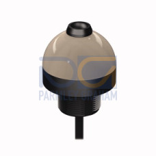 K50 C-Series EZ-LIGHT: 2-Color Push Button Sensor, Voltage: 12-30 V dc, Housing: Polycarbonate, IP67, PNP (NO), Colors: Green Yellow, 150 (6 in) 4-pin M12 PUR Pigtail QD