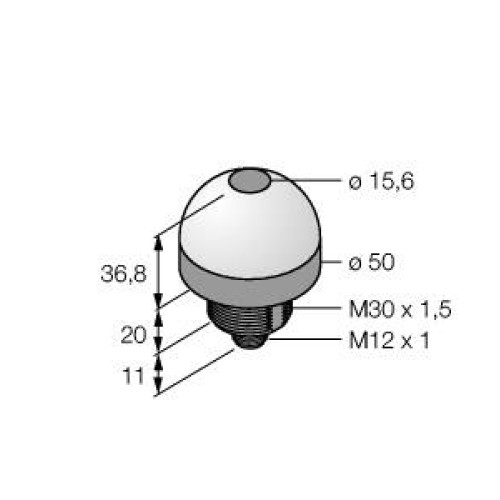 K50 C-Series EZ-LIGHT: 2-Color Polar Retro Sensor, Voltage: 12-30 V dc, Housing: Polycarbonate, IP67, Range: 2 m, Input: PNP (NC), Colors: Green Red, 5-pin M12 Integral QD