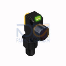 DS18 Series Sensors: Polarized Retroreflective, Range: 3.5 m (11.4 ft), Input: 10-30 V dc, Output: Complementary PNP, 4-pin M12 Integral QD