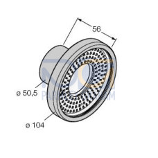 PresencePLUS 90 dia Sealed Ring Light, Visible White LED 24 V dc, Plastic Window, Requires Cable PKG3M-xx
