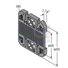 Bracket: DIN Rail Assembly, For DX80