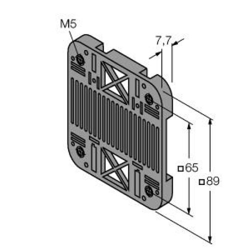 Bracket: DIN Rail Assembly, For DX80