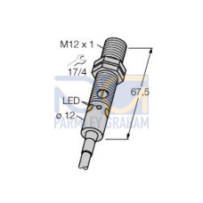 M12 Series: Emitter, Range: 5 m, Input 10-30 V dc, Output: No output, 9 m (30 ft) Cable