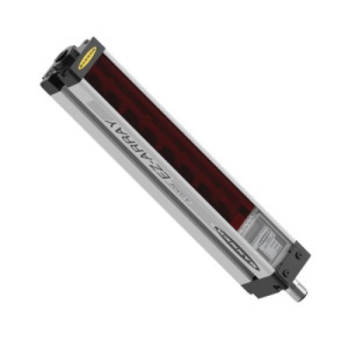 EZ-ARRAY Receiver: 600 (23.6 in), Range: (matching emitter sold separately) 400 - 4 m, Input: 12-30 V dc, Outputs: 2 Solid-State PNP 2 Analog 0-10 V EIA-485, 8-pin M12 Integral QD