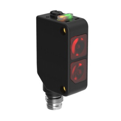 WORLD-BEAM Q20 Series: Diffuse (Red), Range: 250, Input 10-30 V dc, Output: Complementary Solid-State PNP, M8 Integral QD