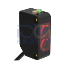 WORLD-BEAM Q20 Series: Receiver (Red), Range: 12 m, Input 10-30 V dc, Output: Complementary Solid-State NPN, 2 m (6.5 ft) Cable