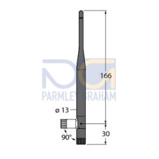 Antenna Omni 2.4 GHz, 7 dBi Rubber Swivel, RP-SMA MALE