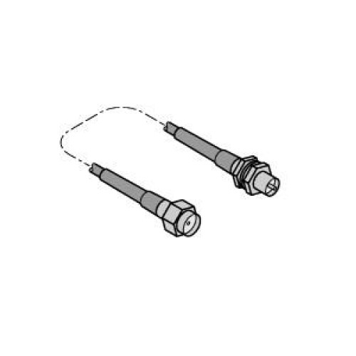 Cable Antenna RG58, RP-SMA TO RP-SMA Female Bulkhead, 2 m