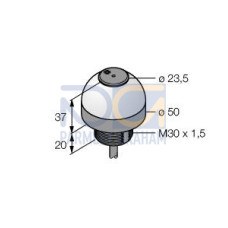 K50 Series EZ-LIGHT: 3-Color Audible Indicator, Voltage: 18-30 V dc, Housing: Polycarbonate, IP50, Tone: Steady, Input: PNP, Colors: Green Red Yellow, 2 m (6.5 ft) Integral Cable
