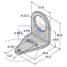 SMB22 A Bracket: Right-Angle with 22 Mounting Hole
