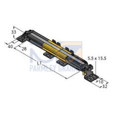 EZ-SCREEN Low Profile Muting Pair, Res.: 25 Response (Tr): 9.5 ms, Beams: 21, Range: 0.1-7 m (4 in - 23 ft), ht. 410 (16.1 in), 300 12-pin M12 Pigtail QD (R) 8-pin (E)