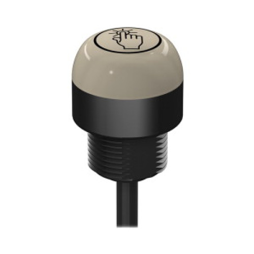 K30 Series: 2-Color Touch Sensor, Job Light Overrides Touch Light, Voltage: 12-30 V dc, Housing: Polycarbonate, IP67 IP69K, Input: PNP (NO), Colors: Green Red, 2 m (6.5 ft) PVC Cable