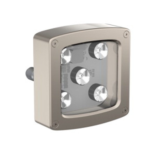 WLC90 Work Light, Dimensions: 90X90, Voltage: 12-30 V dc, Environmental Rating: IP68g, IP69K, Color: White, 15 Deg Lens, Window: Polycarbonate, 4-pin M12 Integral QD, Rear exit