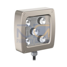 WLC90 Work Light, Dimensions: 90X90, Voltage: 12-30 V dc, Environmental Rating: IP68g, IP69K, Color: White, 30 Deg Lens, Window: Glass, 2 m (6.5 ft) Integral Cable, Side exit