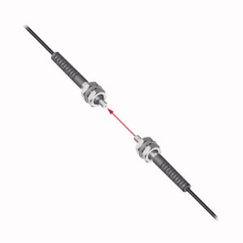 Plastic Fiber, Opposed Mode, Core Dia.: 0.5, Fiber Length 1 m, Thread M4, Flex Relief, Free Cut, Vantage Line