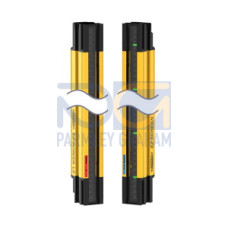 EZ-SCREEN LS, Pair, Resolution: 23, Range: 12 m (40 ft), Defined Area: 1680 (66.1 in), Housing: Black, 8-pin 300 M12 Pigtail QD, 2x OSSD, EDM, Fault Out