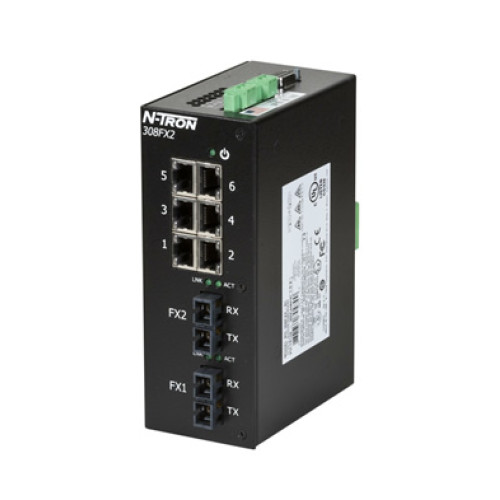 308FX2 Industrial Ethernet Switch with Monitoring, SC 80km