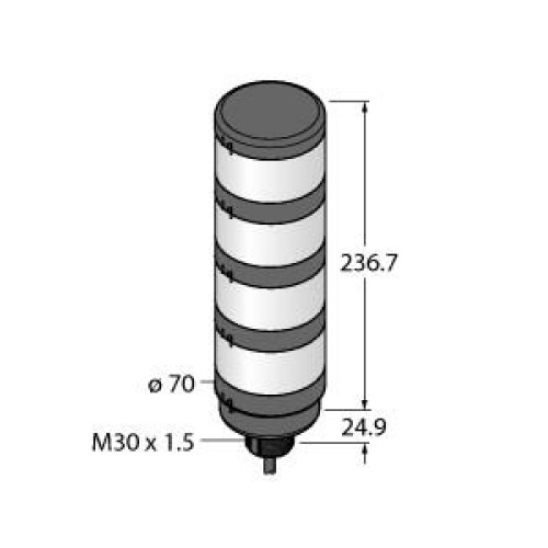 LED Indicator, Modular Signal Tower, Preassembled