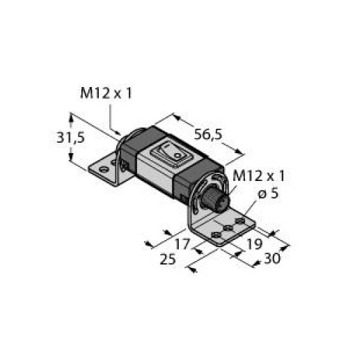 Accessory: Rocker Switch - 3 Position, 12-30 V dc, 4 A, M12 Male-Female QDs