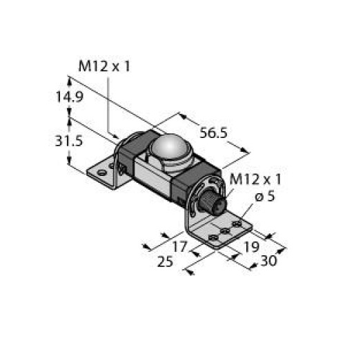 Accessory: Motion Detector, 12-30 V dc, 4 A, M12 Male-Female QDs