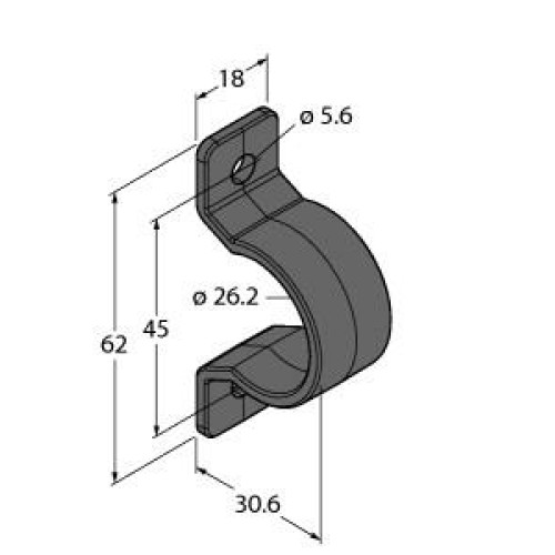 Bracket: For Use with WLS27, End Clamp, Set of Two Brackets, Clear Copolyester, Designed for M5 or No. 10 Mounting Hardware