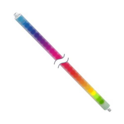 WLS27 Work Light Strip, Diffused Window, Length: 570, Voltage: 12-30 V dc, Environmental Rating: IP66, IP67, IP69K, Color: Warm White, Cascadable, 4-pin M12 Integral QD