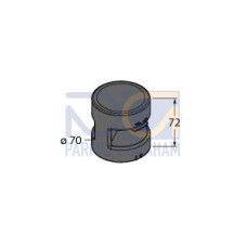 TL70 Audible Module, Loud, Voltage: 12-30 V dc, Environmental Rating: IP65, Adjustable to 109 dB, 4 Tones, Black Housing