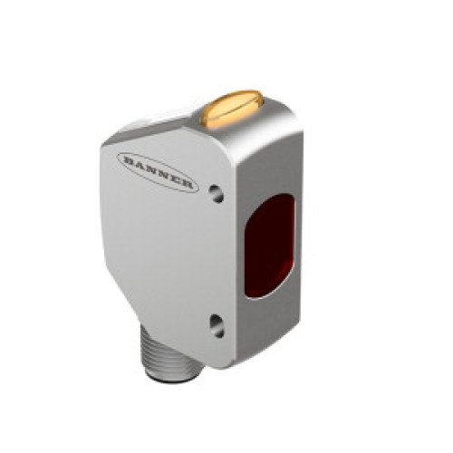 Q4X Series: Laser Adjustable Field, Range: 110, Input: 10-30 V dc, Output: 1 PNP/NPN with IO-Link Communication, 1 PNP, 4-pin M12 Integral QD, Flush Mount Housing
