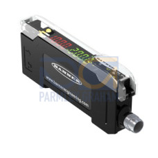 DF-G3 Red Beam High Power Dual Display Fiber Amplifier, Range: Depends on Fiber, Input 10-30 V dc, Output 1: Push/Pull with IO-Link, Output 2: PNP only, 4-pin M8 Integral QD