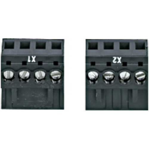 PSSu, connector set for supply voltage, 1-row, 4-pin,screw connection, PU 2 connectors.