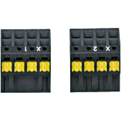 PSSu, connector set for supply voltage, 2-row, 8-pin,spring-loaded connection, PU 2 connectors.