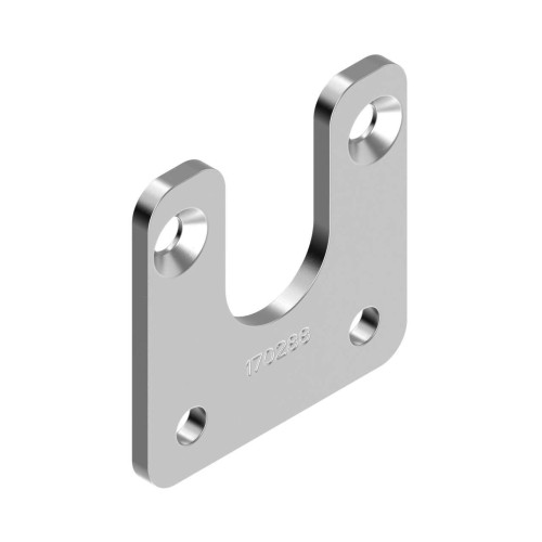 Bracket: For Use with WLC60, Flush Mount, Set of Two Flat Brackets, 300 Series Stainless Steel (Hardware Included)