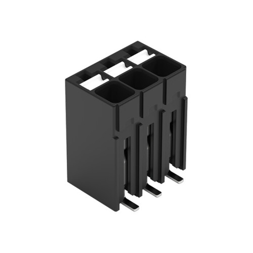 SMD PCB terminal block, push-button, 1.5 mm&sup2;, black