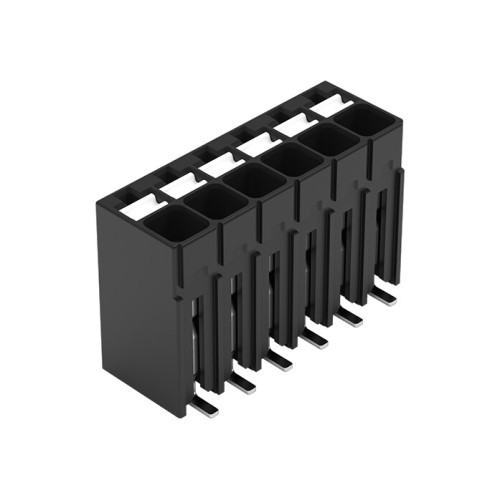 SMD PCB terminal block, push-button, 1.5 mm&sup2;, black
