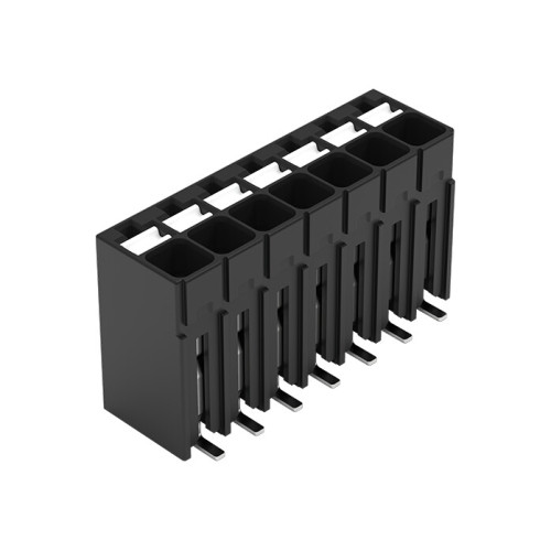 SMD PCB terminal block, push-button, 1.5 mm&sup2;, black