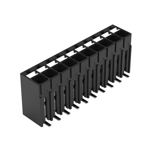 SMD PCB terminal block, push-button, 1.5 mm&sup2;, black