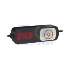 PTL110 Node, Voltage: 10-30 V dc, Environmental Rating: IP54, Touch Sensor, 3-digit 14-segment LED Display, 150 (6 in) M12 PVC Pigtail QDs