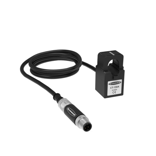 Current Sensor 0 to 150 Amps, Voltage: 10-30 V dc, IP65/IP67/IP68, Input: Current Transformer, Output: Modbus, Female-Male 4-pin M12 QD