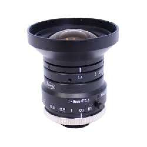 C-Mount 1 in Format 8 Lens, with Focus & Aperture Lock, Imager size: 1 in - metal housing, Kowa