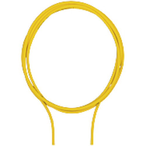 By the metre, Cat5e (100mBit/s), PUR, yellow RAL1003, 2x2x0.35, coloursingle wires: White, yellow, blue, orange