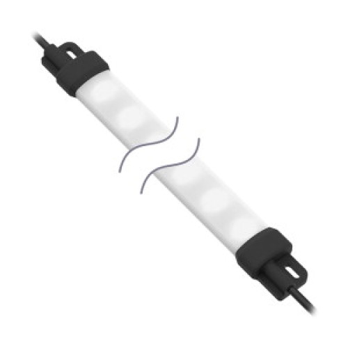 WLS15 Work Light Strip, Diffused Window, Length: 920, Voltage: 12 or 24 V dc, Environmental Rating: IP66,67, Color: Daylight White, Cascadable, 150 (6 in) 4-pin M12 PVC Pigtail QD