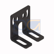 EZ-SCREEN Low Profile Accessory Bracket: End Mount, Includes Two Brackets and Hardware, Rotation: 40 Degrees, 14 Gauge (1.9) Steel, Black Zinc Plated