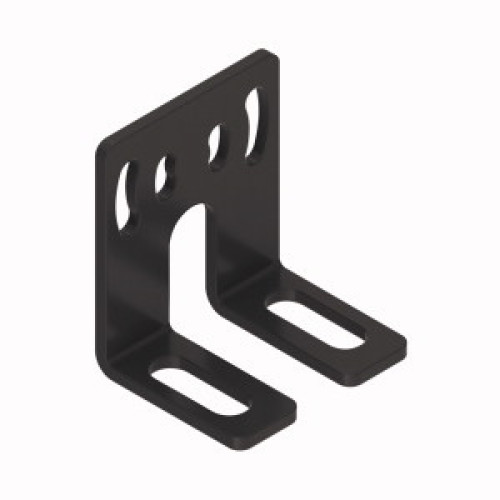 EZ-SCREEN Low Profile Accessory Bracket: End Mount, Includes Two Brackets and Hardware, Rotation: 40 Degrees, 14 Gauge (1.9) Steel, Black Zinc Plated