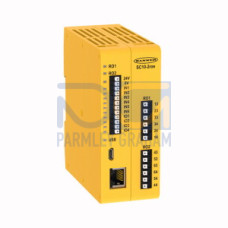 SC10-2roe Safety Controller, ISD Compatible (2 ISD Chains) 10 Inputs 2 Relay Outputs (3 NO, 6 A each), Terminal LEDs, 4 Convertible Inputs, Push-In Spring Clamp Terminals, 24 V dc, 240-580 mA