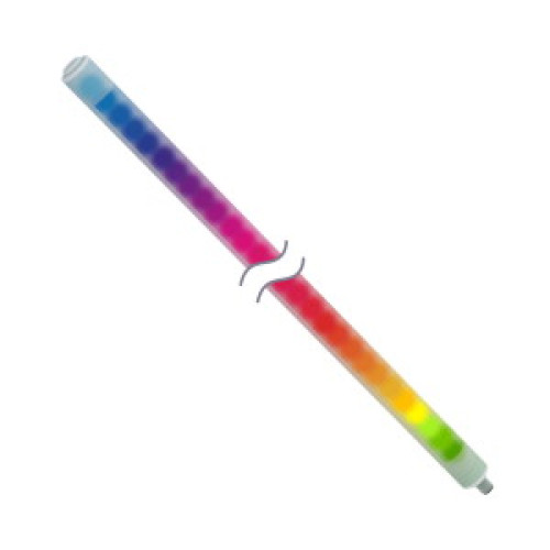 WLS27 Pro Light Strip, Heavy Diffuse Window, Length: 1130, Voltage: 18-30 V dc, Environmental Rating: IP66, IP67, IP69K, Color: RGBW, Non-Cascadable, 4-pin M12 Integral QD