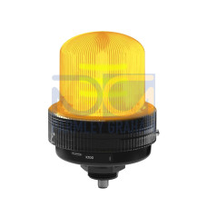 K100 Basic Daylight Visible Beacon: 1-Color Indicator, 12-48 V dc, Polycarbonate, IP66, Yellow, 5-pin M12 Integral QD