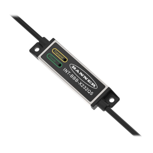 RS-232 Communication Interface Accessory, Support Bannerbus from Sensor Pin 4, 150 (6 in) M12 PVC Pigtail QD