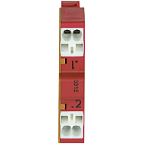 PITestop, contact block, 1 N/C with monitoring, with spring-loadedterminal.