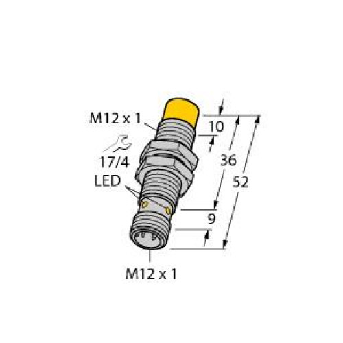 Inductive Sensor, Operating voltage Nom. 8.2 VDC, Rated switching distance